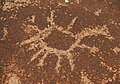 Petroglifo en IV región de Chile (Illapel).