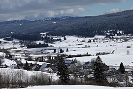 Le village en hiver.