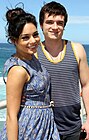 Hudgens and Josh Hutcherson at Bondi Beach, Sydney (18 January 2012)