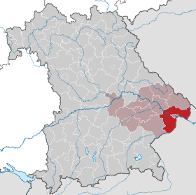 Localisation de Arrondissement de Passau