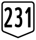 Route 231 shield