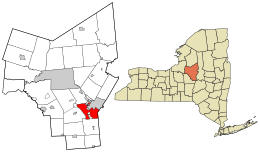 Location in Oneida County and the state of New York.