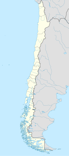 Mapa konturowa Chile, w centrum znajduje się punkt z opisem „Lautaro”