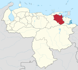 Kaart van Monagas