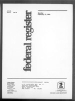 Thumbnail for File:Federal Register 1984-02-13- Vol 49 Iss 30 (IA sim federal-register-find 1984-02-13 49 30).pdf