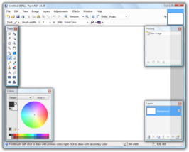 Screenshot van Paint.NET