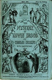 The Mystery of Edwin Drood, Deckblatt der 6. Folge des 1870 erschienenen Fortsetzungsromans