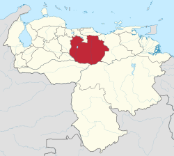 Location within Venezuela