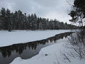 Ojan yläjuoksua alavirran suuntaan katsottuna