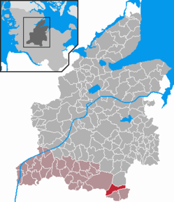 Poziția Ehndorf pe harta districtului Rendsburg-Eckernförde