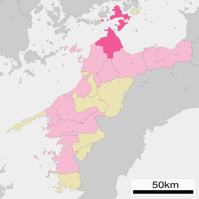 Poziția localității Imabari