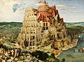 The Tower of Babel, 1563, oil on board