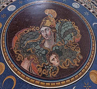 Klassisk mosaikk fra en villa ved Tusculum, 200-tallet e.Kr., nå ved Museo Pio-Clementino, Vatikanet