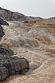 Le colline di travertino nei pressi delle sorgenti calde di Mammoth