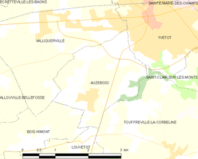 Poziția localității Auzebosc