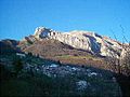 Terrinca (Terrinka): panoramo kun monto Corchia