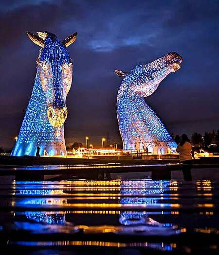 The Kelpies, a Falkirk