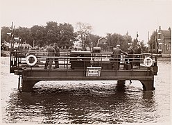 Ferry on submerged rails, Merwedekanaal, the Netherlands