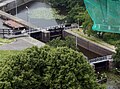 Three-way lock in Groningen, seen from above