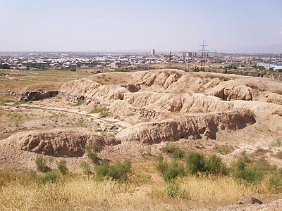 View of Karmir Blur from on top of the hill