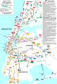 Simplified map, official map style, showing only major stations