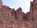 Timna Vadisi Ulusal Parkı'ndan bir görünüm.