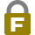 Gold padlock