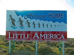 Billboard near Little America, Wyoming, 2002