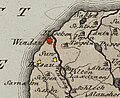 Ventspils draudzes novads 1791. gada kartē