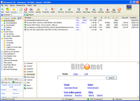 Скриншот программы BitComet