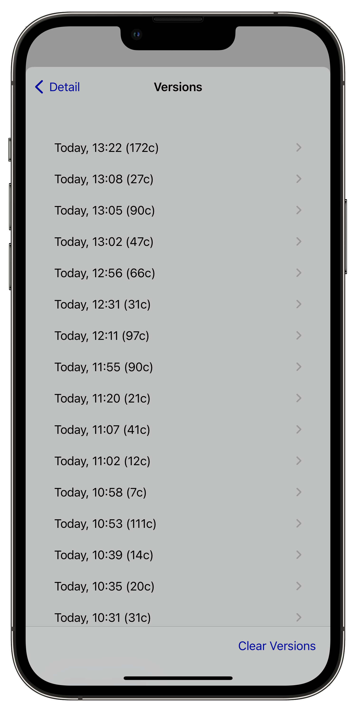 Versioning in Drafts