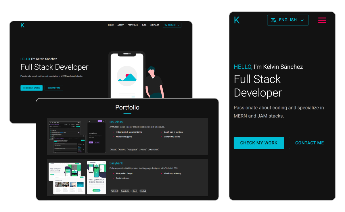 Portfolio multidevices mockup