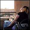 denise: Image: Me, facing away from camera, on top of the Castel Sant'Angelo in Rome (Default)