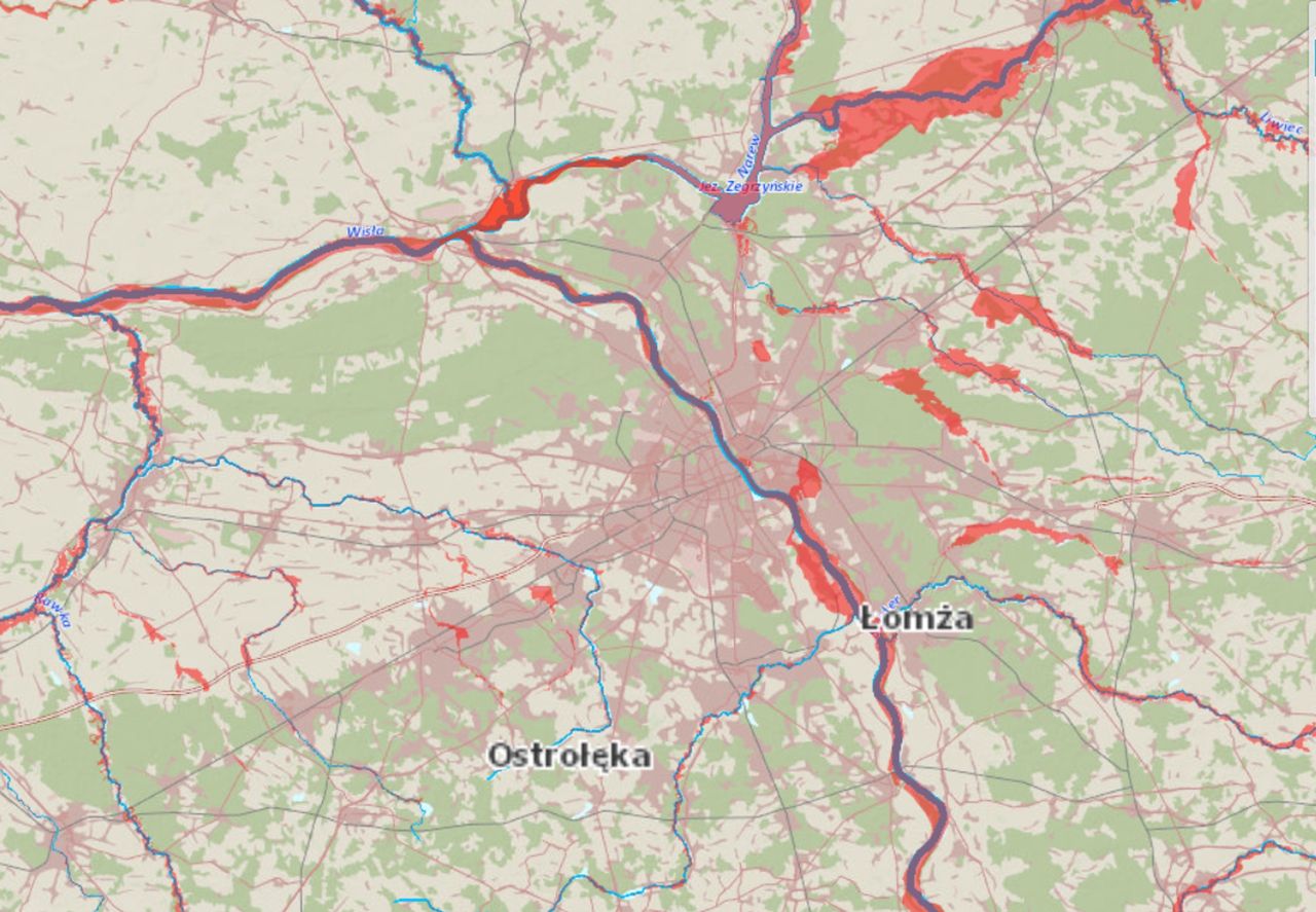 Mapa terenów zagrożonych powodzią. Każdy może sprawdzić, czy jest bezpieczny