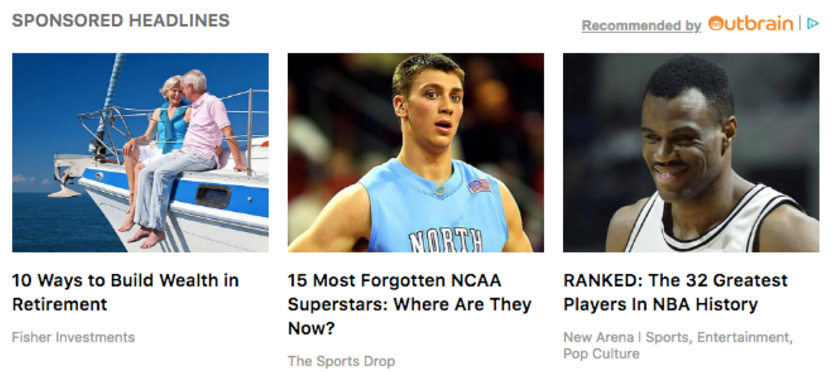 Outbrain Example Recommendations