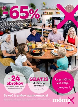 Momax katalog -65% na vse kuhinje po naročilu