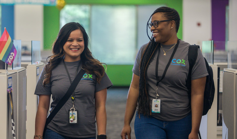 two women in office