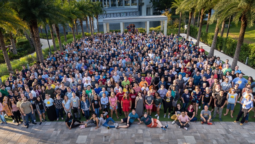 The Automattic team in Orlando, September 2019.