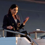 Article thumbnail: Laura Loomer arrives with Republican presidential nominee former President Donald Trump at Philadelphia International Airport, Tuesday, Sept. 10, 2024, in Philadelphia, for the presidential debate. (AP Photo/Chris Szagola)