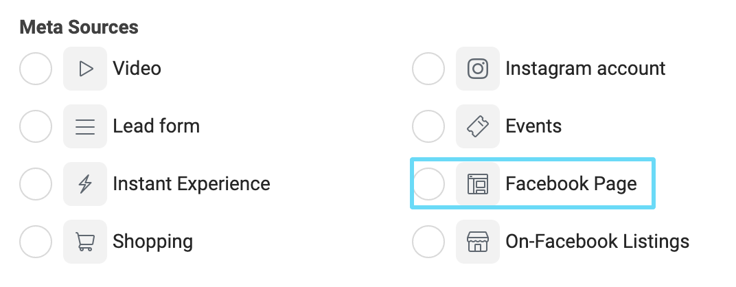 Facebook Ads Manager Facebook Page custom audience