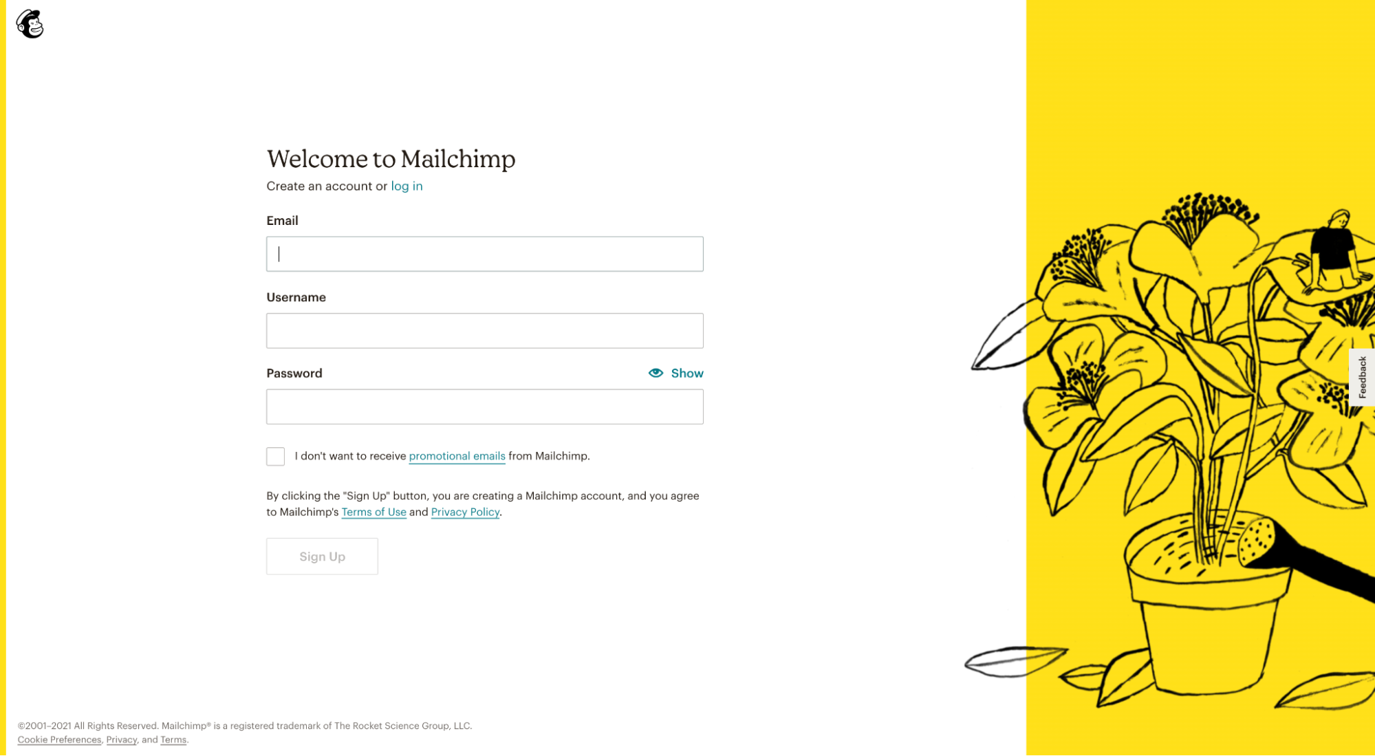 MailChimp click-through destination