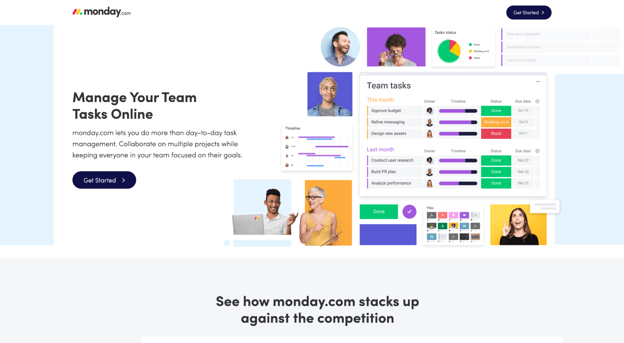 Monday click-through page