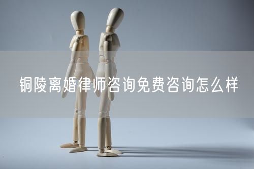 铜陵离婚律师咨询免费咨询怎么样