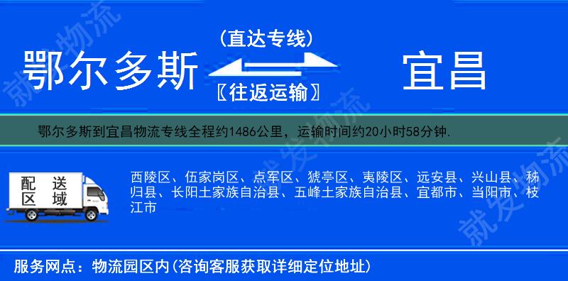 鄂尔多斯到宜昌西陵区物流运费-鄂尔多斯到西陵区物流公司-鄂尔多斯发物流到西陵区-