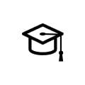 diploma hat icon