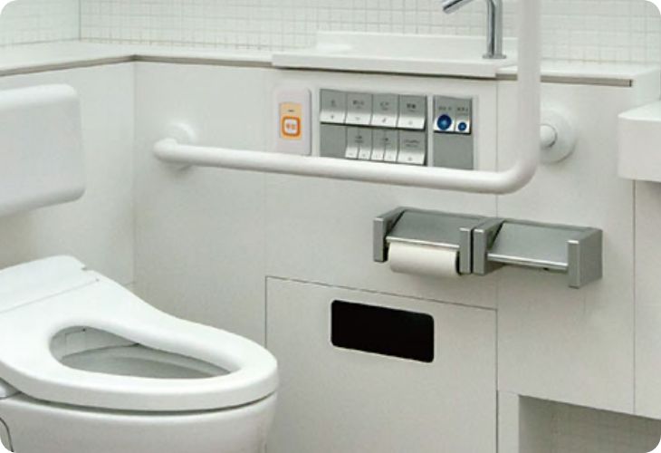 バリアフリートイレから緊急呼び出し イメージ