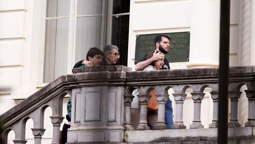 Relatives from victims of the plane crash arrives at the headquarters of the institute of legal medicine for the recognition of victims, in Sao Paulo, Brazil, Saturday, Aug. 10, 2024. (AP Photo/Ettore Chiereguini)