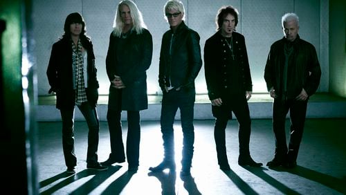 REO Speedwagon, with frontman Kevin Cronin (center), will play Ameris Bank Amphitheatre on Aug. 17.