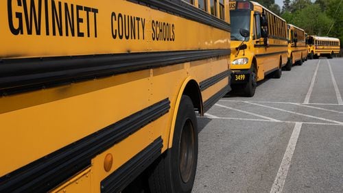 School buses didn't run today in Gwinnett, as the district opted for a digital learning day due to safety concerns over Hurricane Helene. But the district required teachers to come into buildings, setting off a lot of criticisms. (Ben Gray for the AJC)