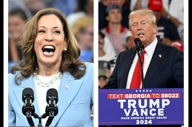 Vice President Kamala Harris (left) and former President Donald Trump (right) held rallies at Georgia State University within days of each other. The cost for each rally was more than $100,000. (Hyosub Shin/AJC)